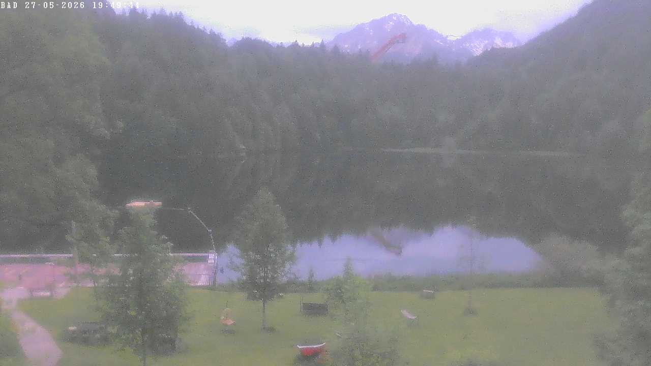 Archived image Webcam Oberstdorf: Freibergsee Sunbathing Area