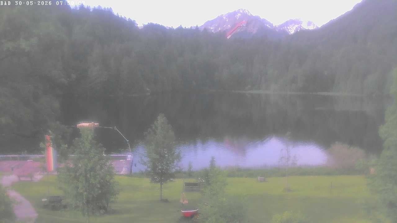 Archiv Foto Webcam Oberstdorf: Freibergsee Liegewiese