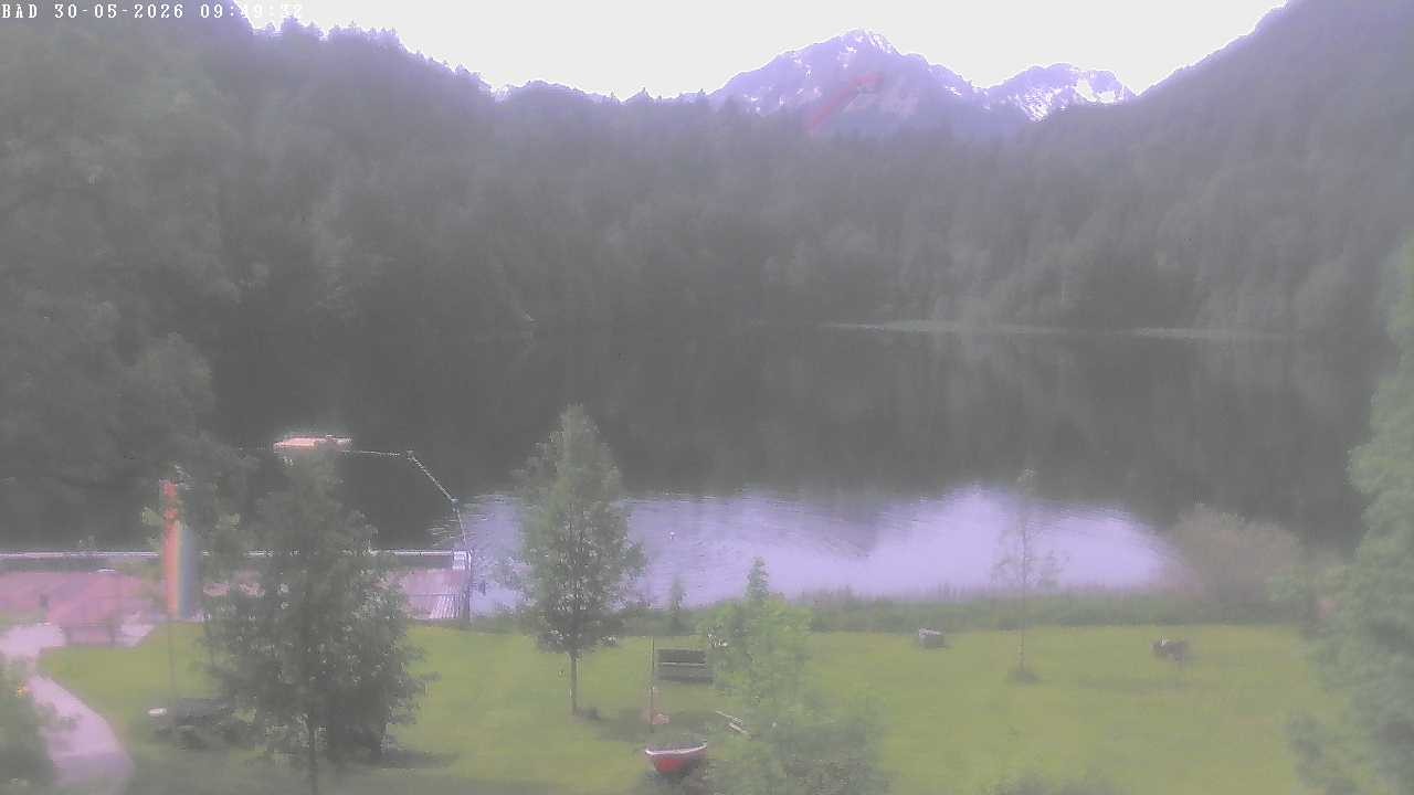 Archiv Foto Webcam Oberstdorf: Freibergsee Liegewiese