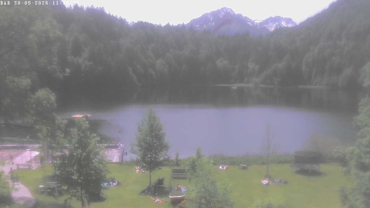 Archiv Foto Webcam Oberstdorf: Freibergsee Liegewiese