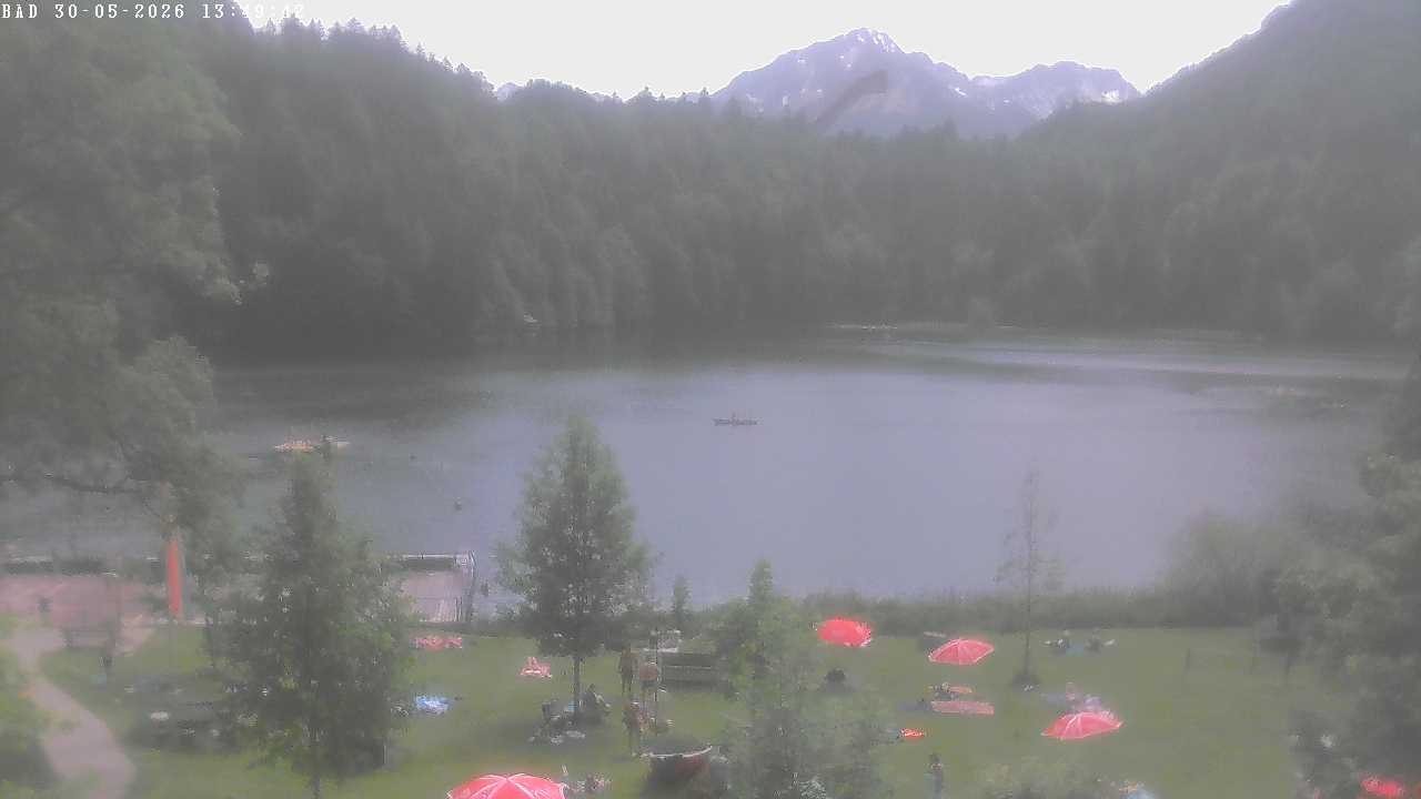 Archiv Foto Webcam Oberstdorf: Freibergsee Liegewiese