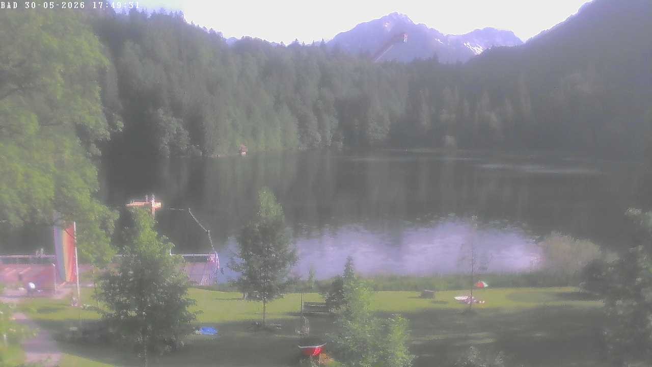 Archiv Foto Webcam Oberstdorf: Freibergsee Liegewiese