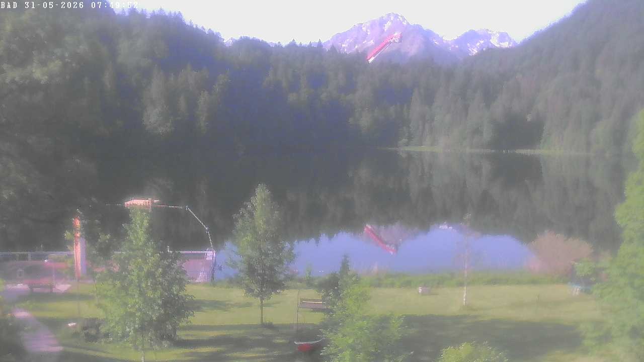 Archiv Foto Webcam Oberstdorf: Freibergsee Liegewiese
