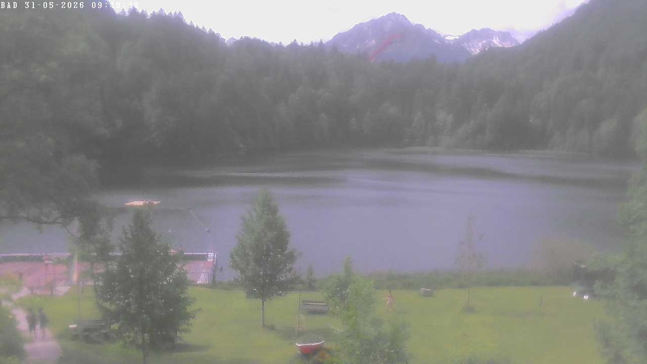 Archiv Foto Webcam Oberstdorf: Freibergsee Liegewiese
