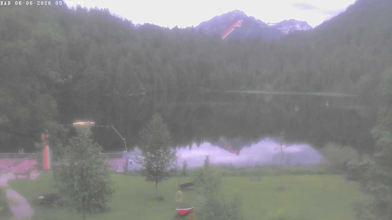 Archiv Foto Webcam Oberstdorf: Freibergsee Liegewiese