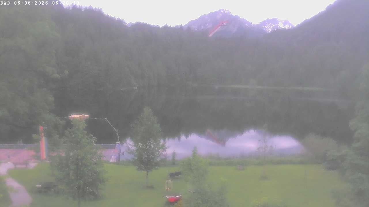 Archiv Foto Webcam Oberstdorf: Freibergsee Liegewiese