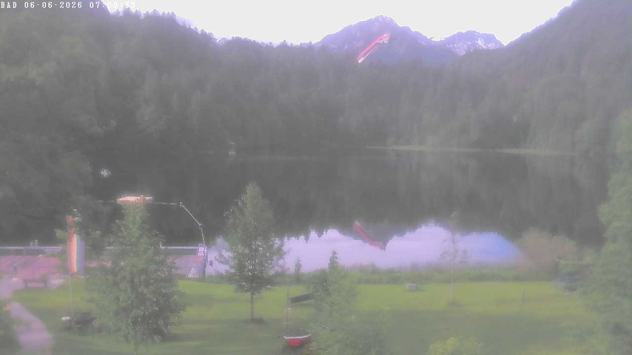 Archiv Foto Webcam Oberstdorf: Freibergsee Liegewiese