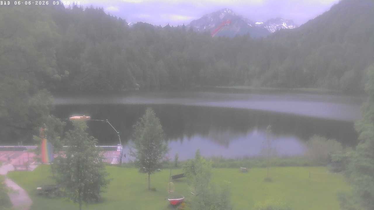 Archiv Foto Webcam Oberstdorf: Freibergsee Liegewiese