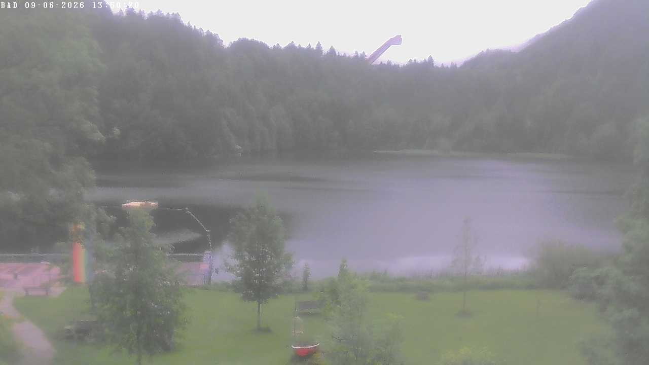 Archiv Foto Webcam Oberstdorf: Freibergsee Liegewiese