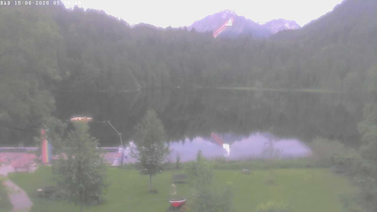Archiv Foto Webcam Oberstdorf: Freibergsee Liegewiese