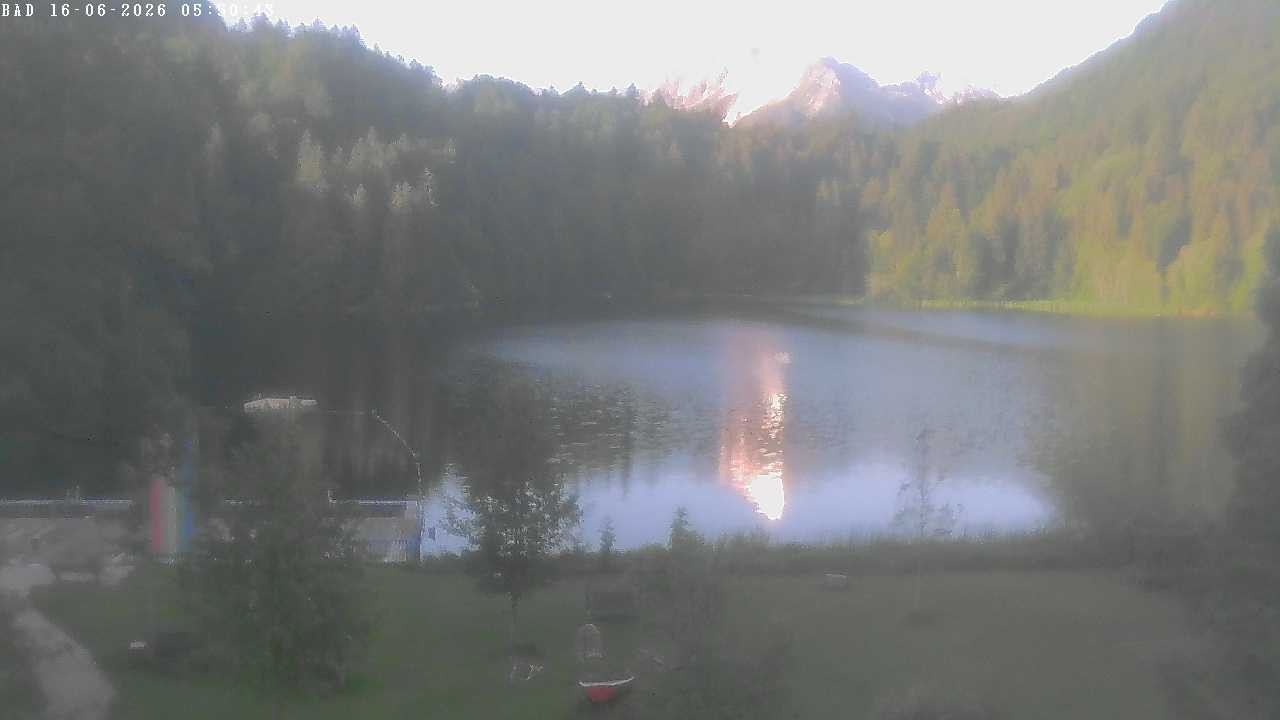 Archiv Foto Webcam Oberstdorf: Freibergsee Liegewiese