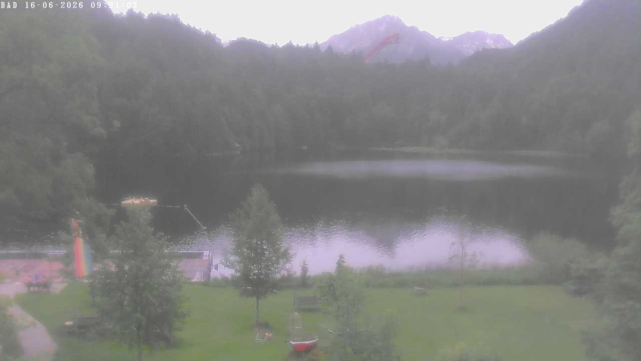 Archiv Foto Webcam Oberstdorf: Freibergsee Liegewiese