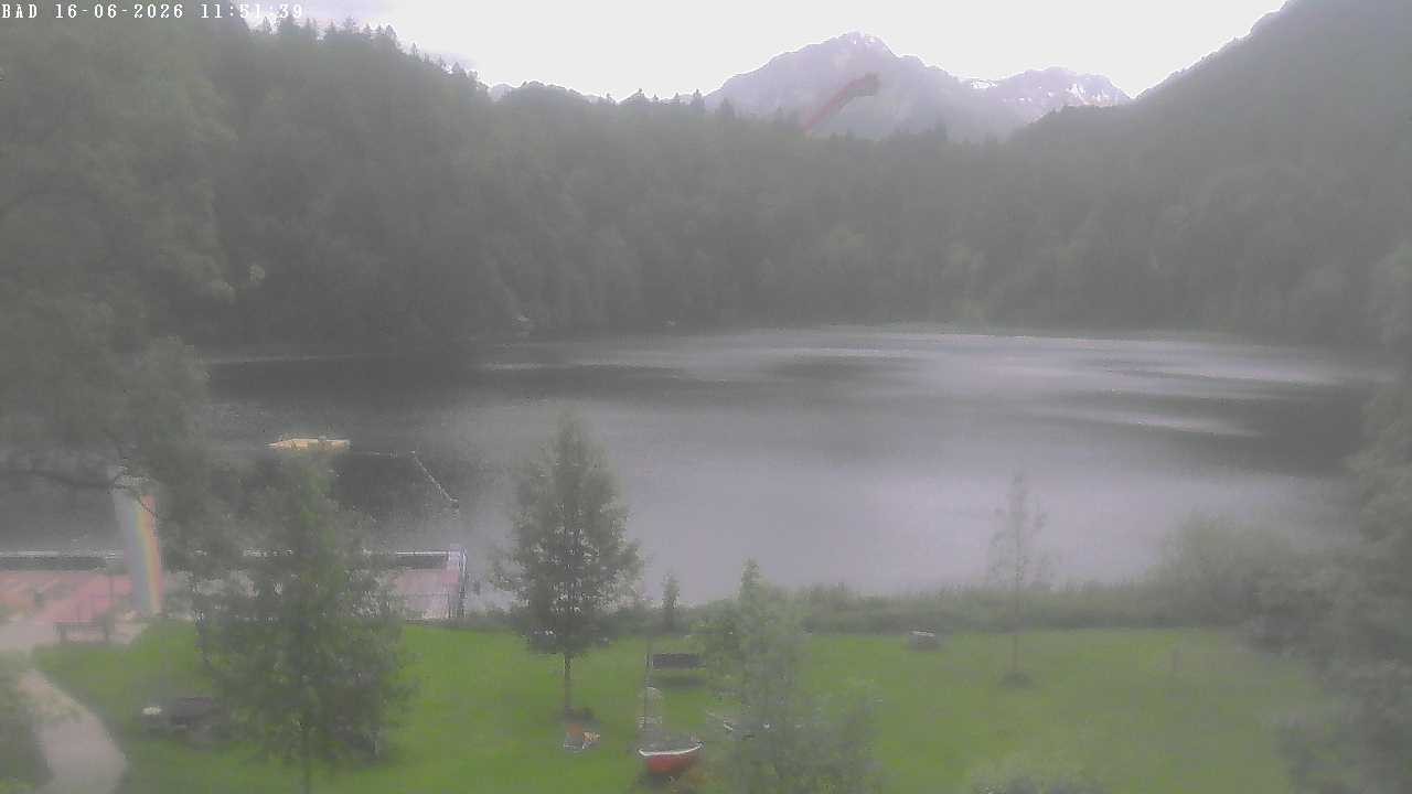 Archiv Foto Webcam Oberstdorf: Freibergsee Liegewiese