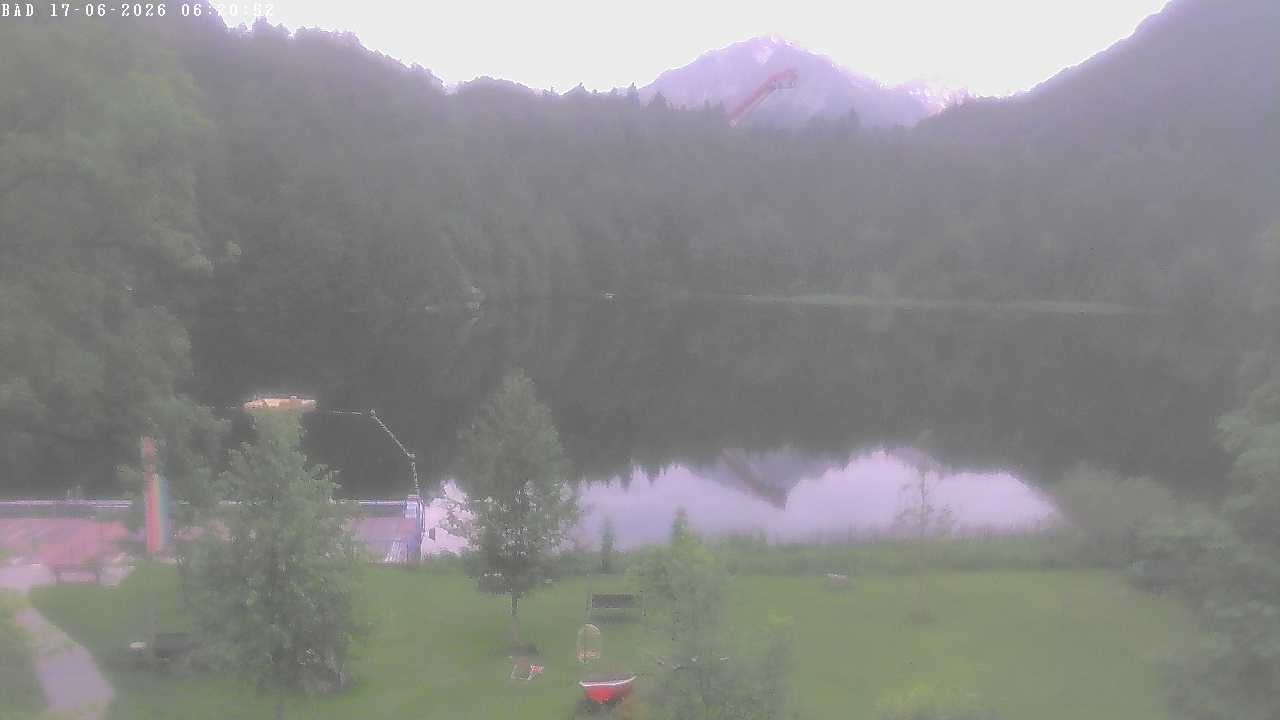 Archiv Foto Webcam Oberstdorf: Freibergsee Liegewiese