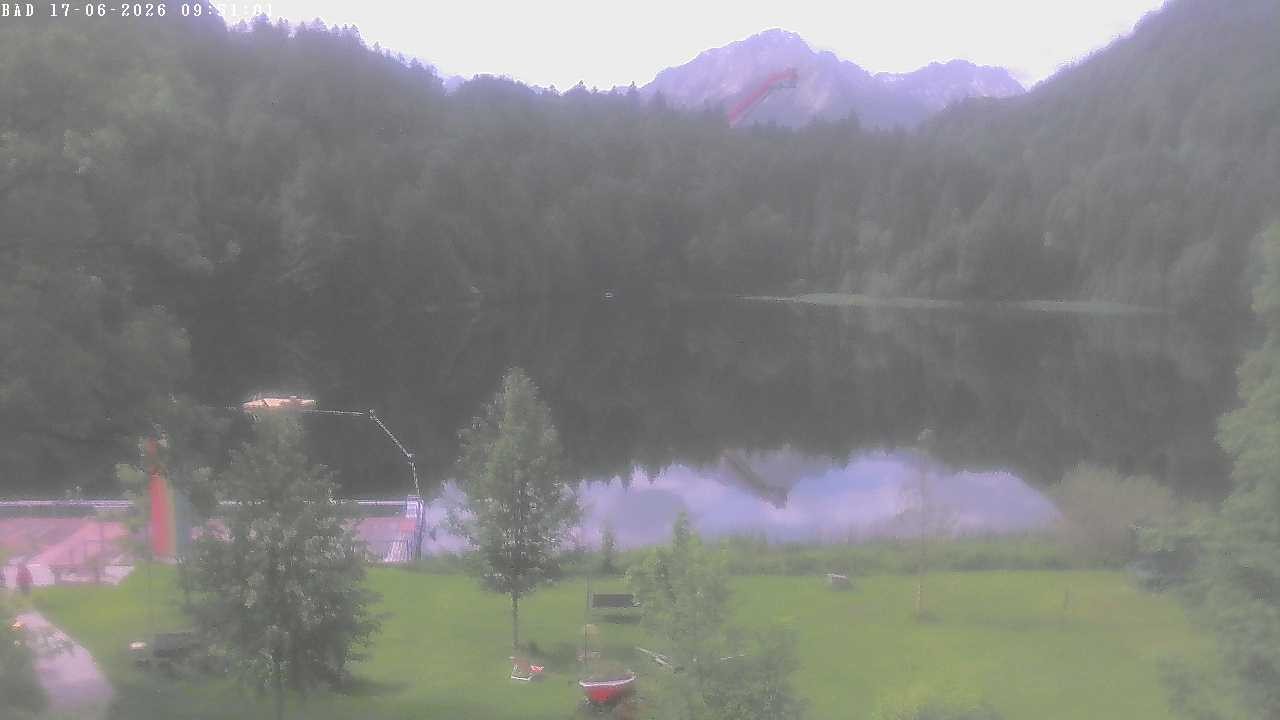 Archiv Foto Webcam Oberstdorf: Freibergsee Liegewiese