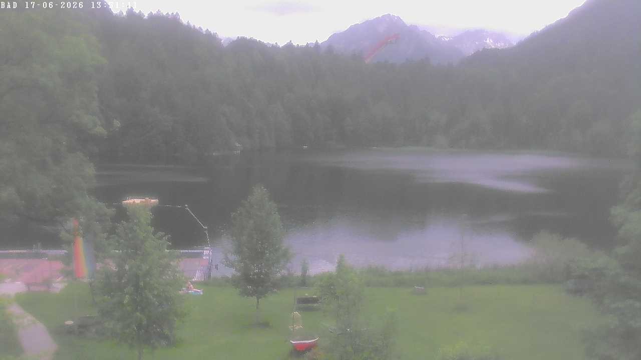 Archiv Foto Webcam Oberstdorf: Freibergsee Liegewiese