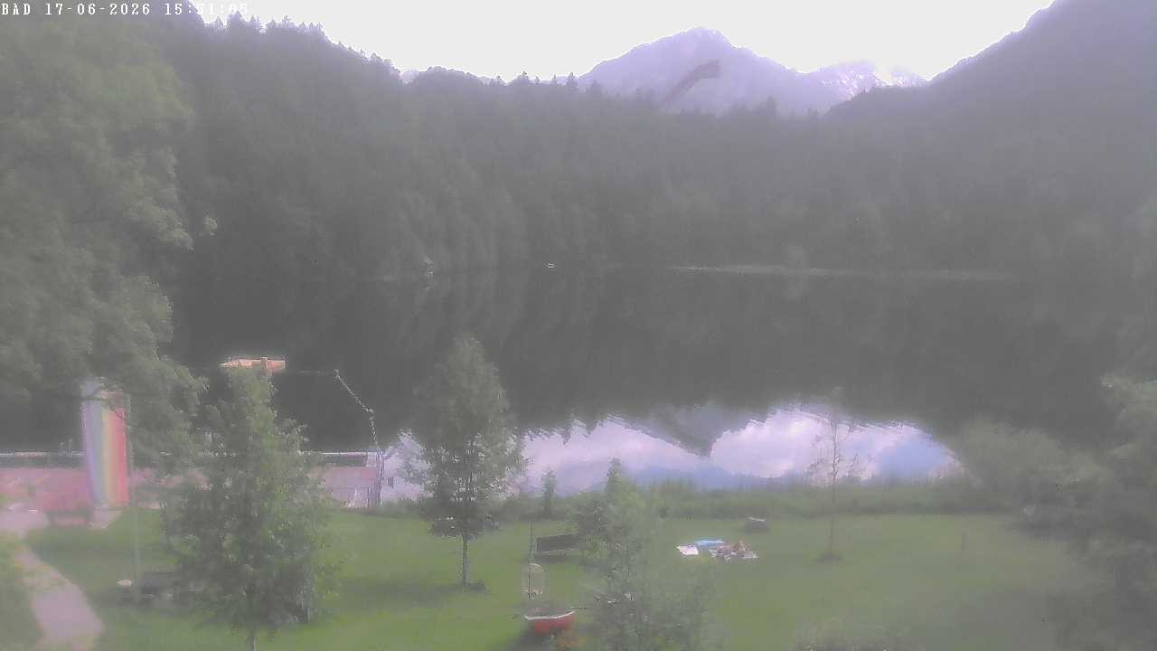 Archived image Webcam Oberstdorf: Freibergsee Sunbathing Area