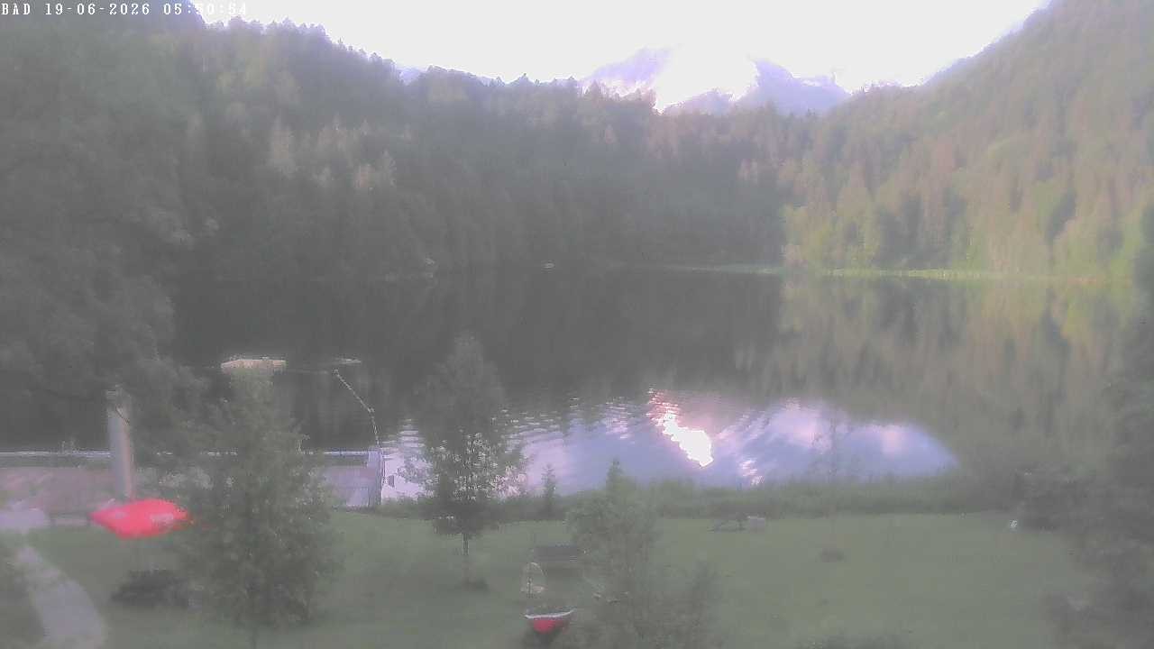Archiv Foto Webcam Oberstdorf: Freibergsee Liegewiese