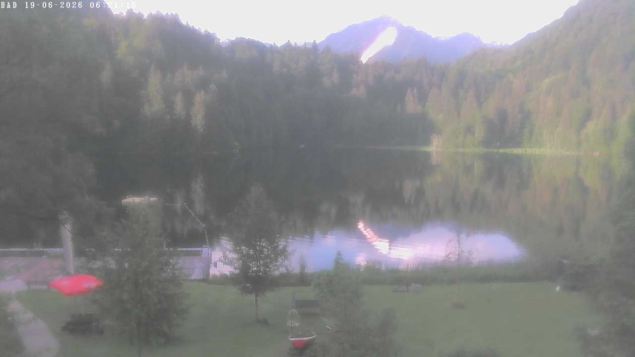 Archiv Foto Webcam Oberstdorf: Freibergsee Liegewiese