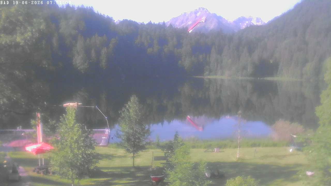 Archiv Foto Webcam Oberstdorf: Freibergsee Liegewiese