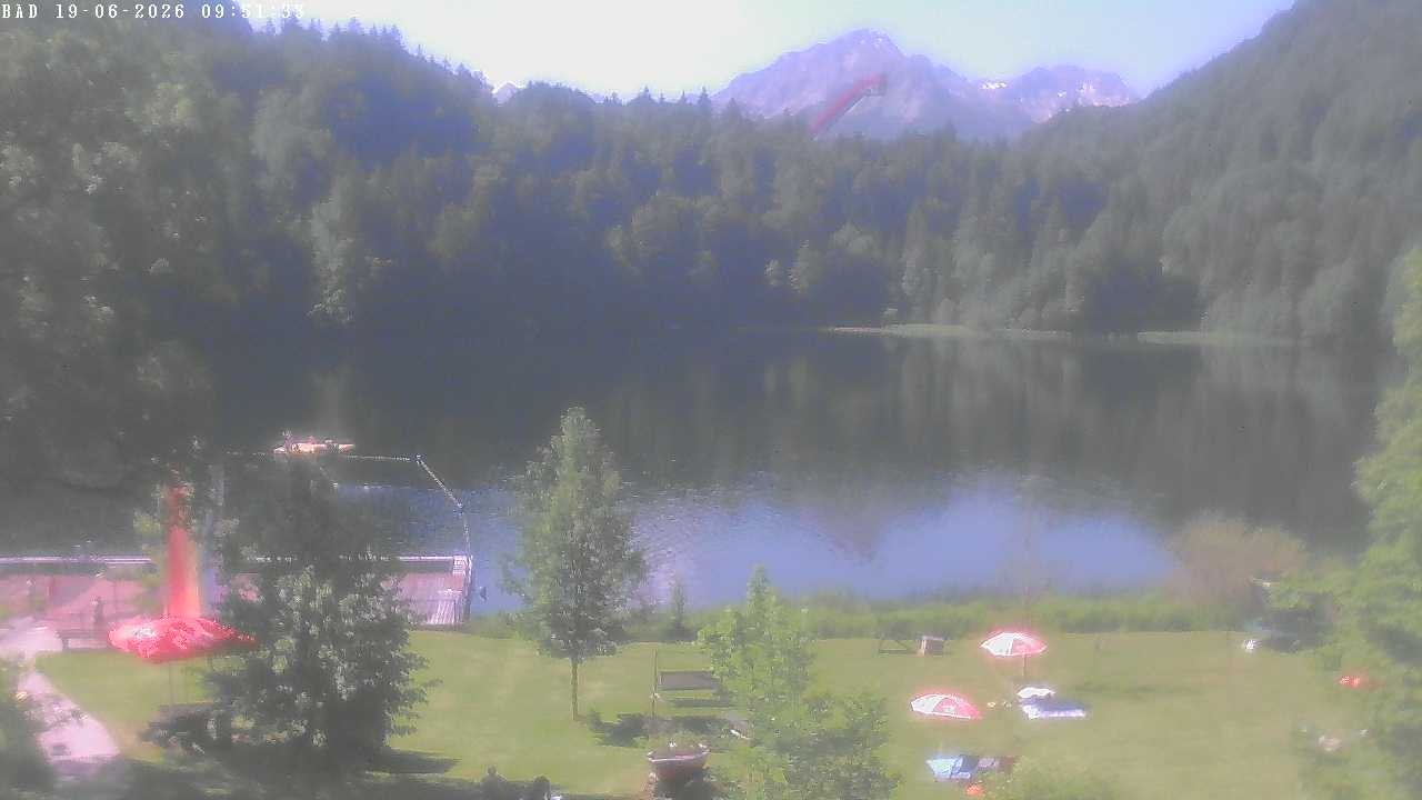 Archiv Foto Webcam Oberstdorf: Freibergsee Liegewiese