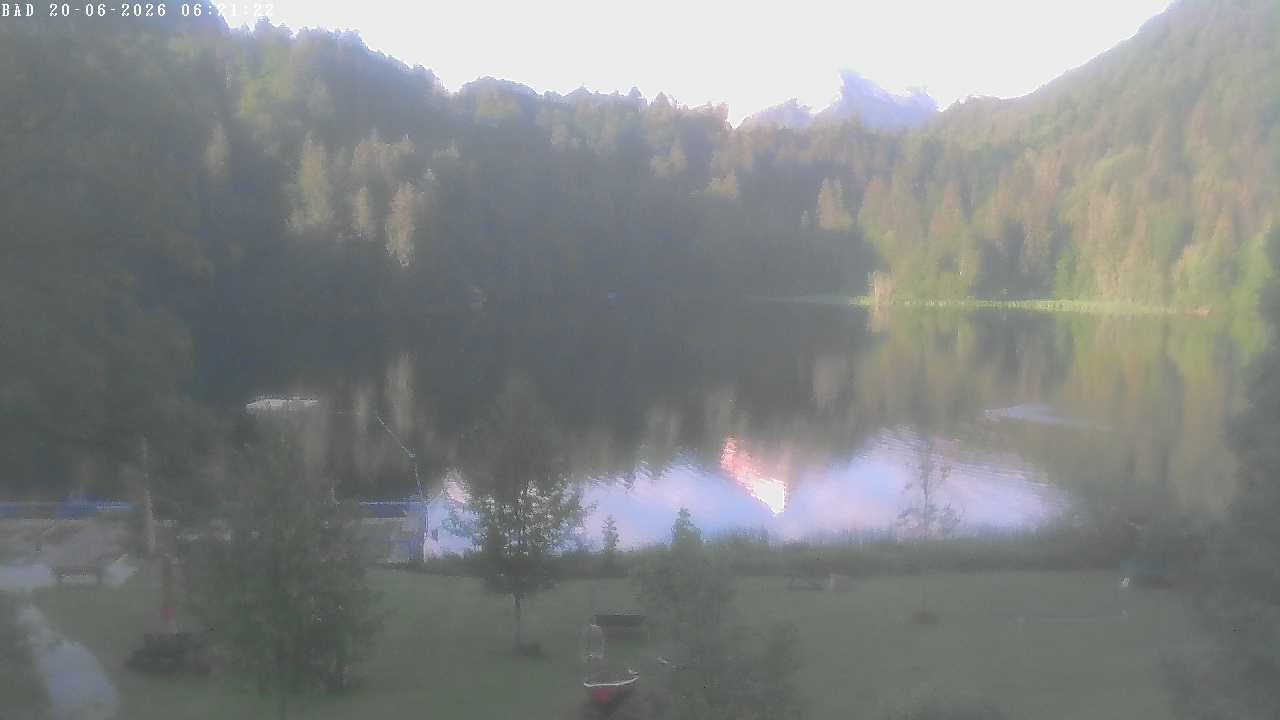 Archived image Webcam Oberstdorf: Freibergsee Sunbathing Area