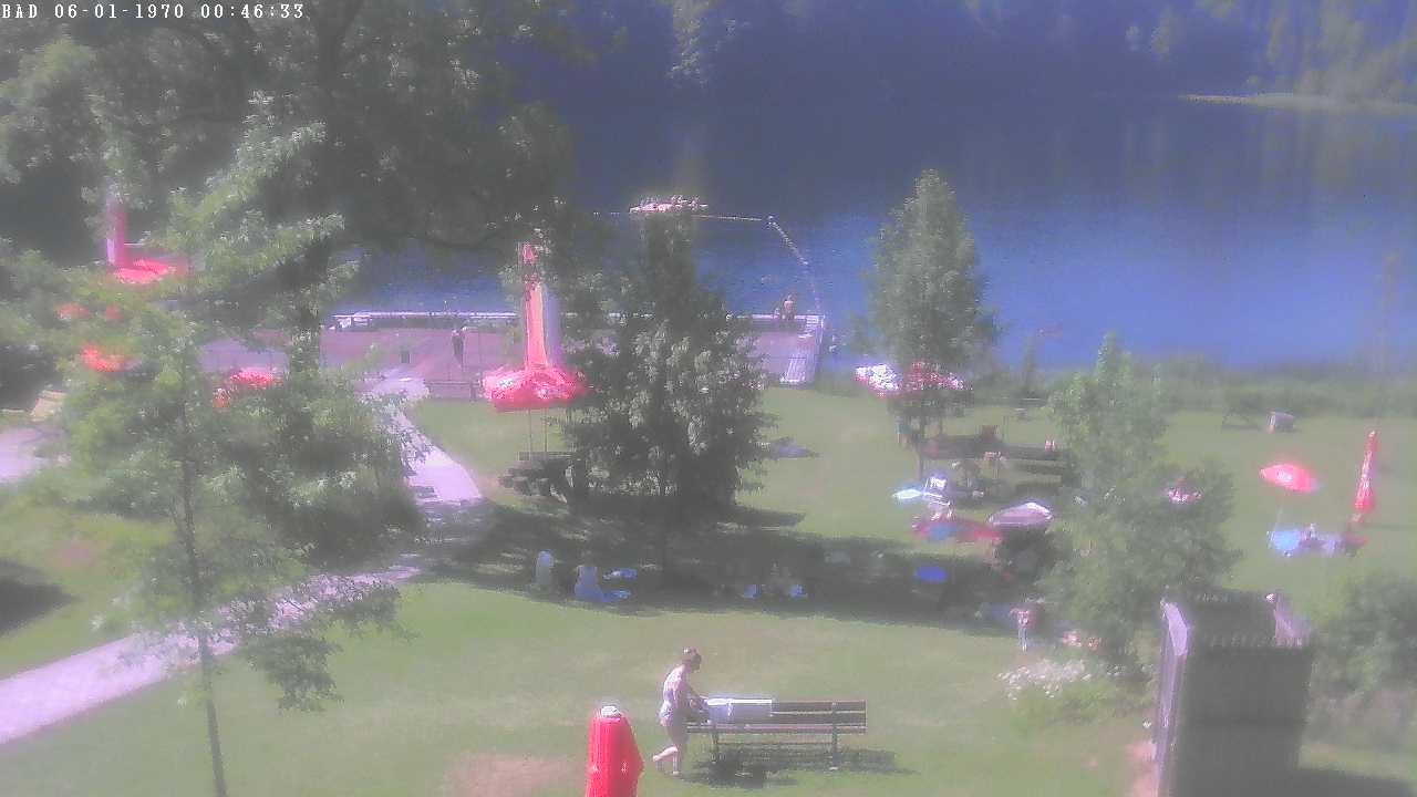 Archiv Foto Webcam Oberstdorf: Freibergsee Liegewiese