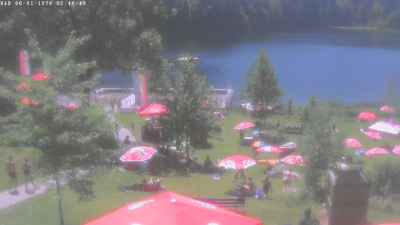 Archiv Foto Webcam Oberstdorf: Freibergsee Liegewiese