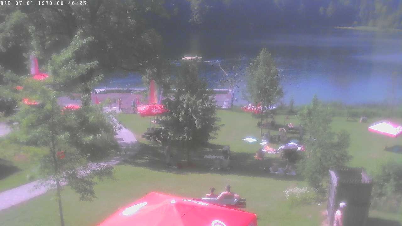Archiv Foto Webcam Oberstdorf: Freibergsee Liegewiese