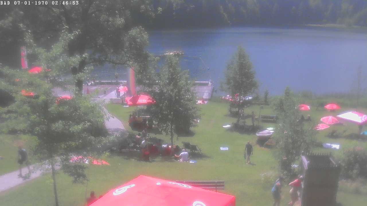 Archiv Foto Webcam Oberstdorf: Freibergsee Liegewiese