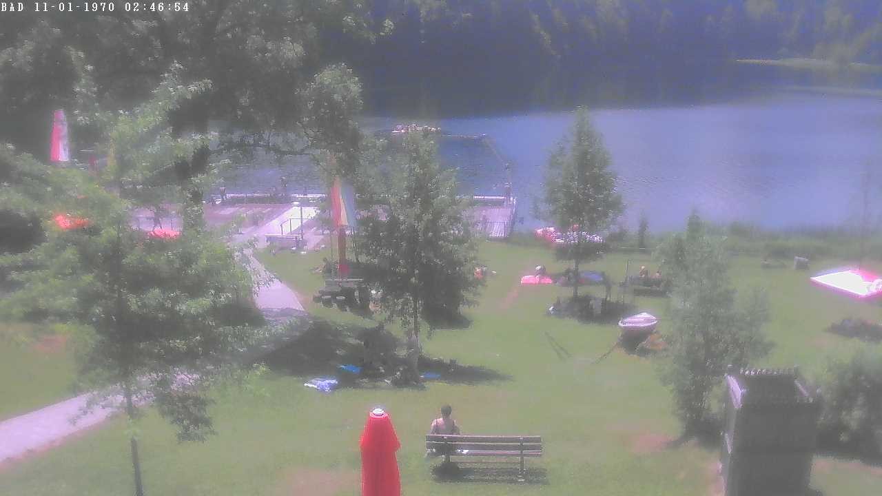 Archiv Foto Webcam Oberstdorf: Freibergsee Liegewiese