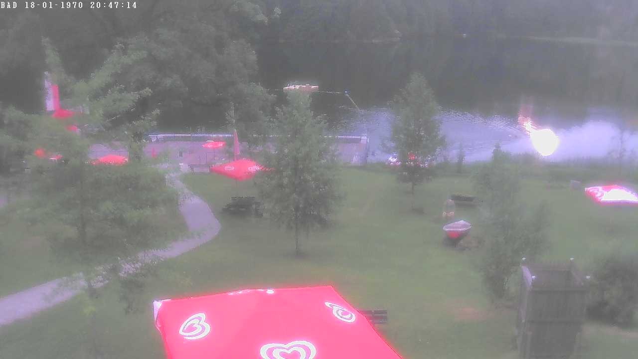 Archived image Webcam Oberstdorf: Freibergsee Sunbathing Area