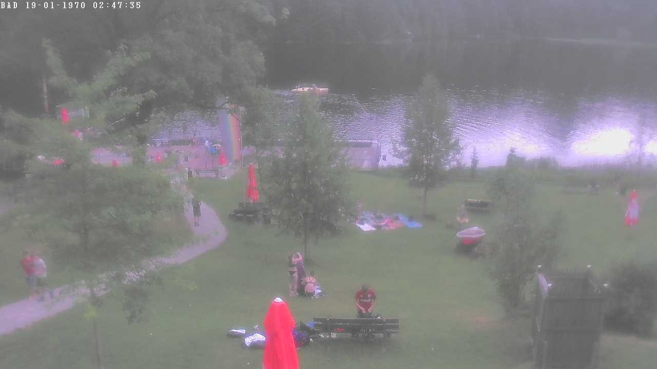 Archived image Webcam Oberstdorf: Freibergsee Sunbathing Area