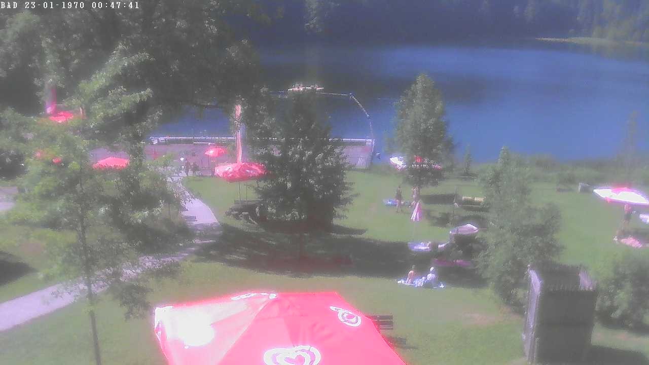 Archiv Foto Webcam Oberstdorf: Freibergsee Liegewiese