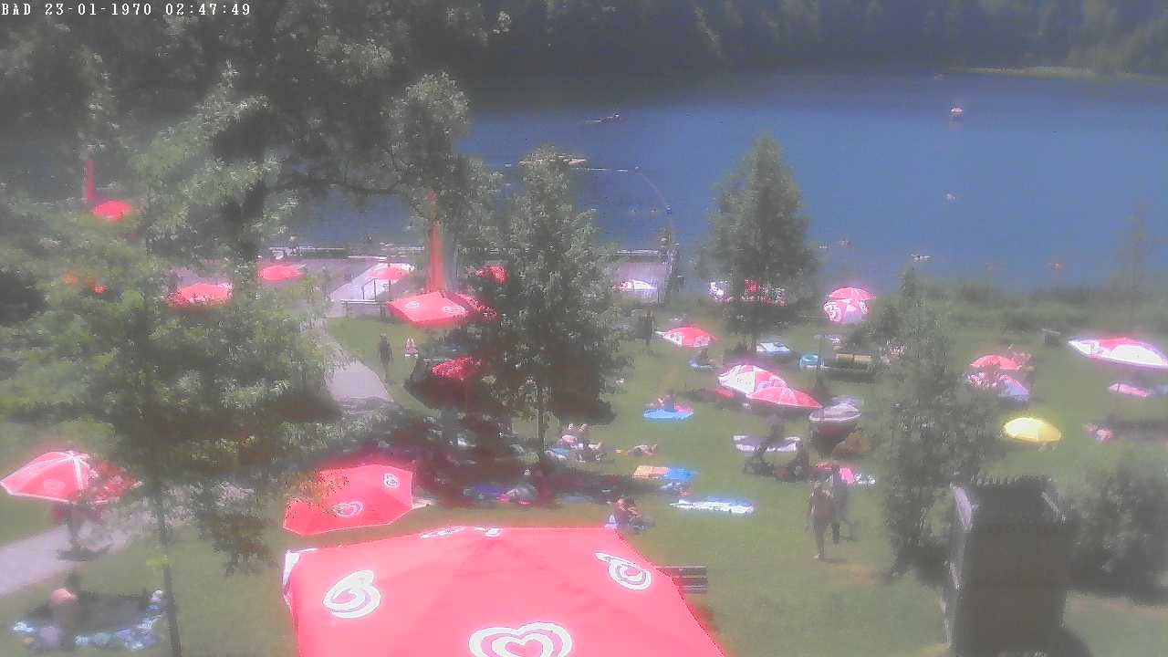 Archiv Foto Webcam Oberstdorf: Freibergsee Liegewiese