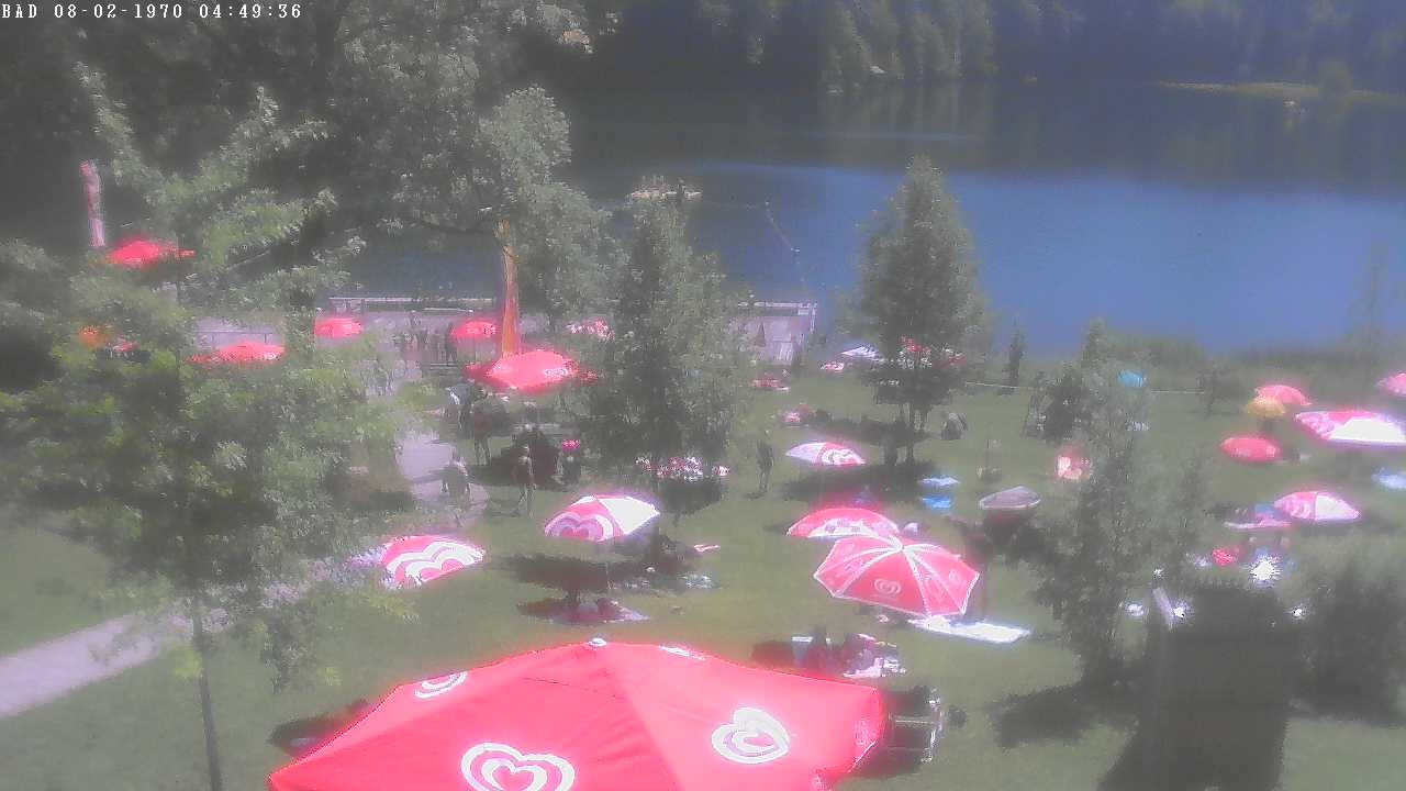 Archiv Foto Webcam Oberstdorf: Freibergsee Liegewiese