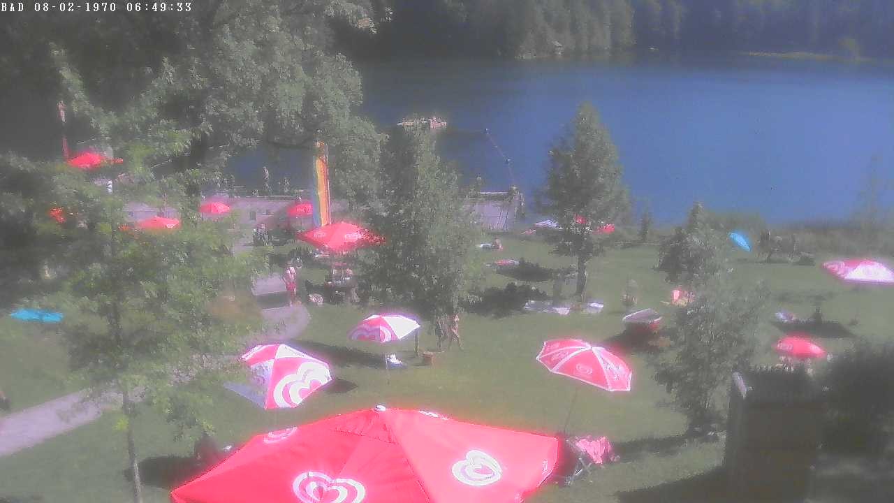 Archiv Foto Webcam Oberstdorf: Freibergsee Liegewiese