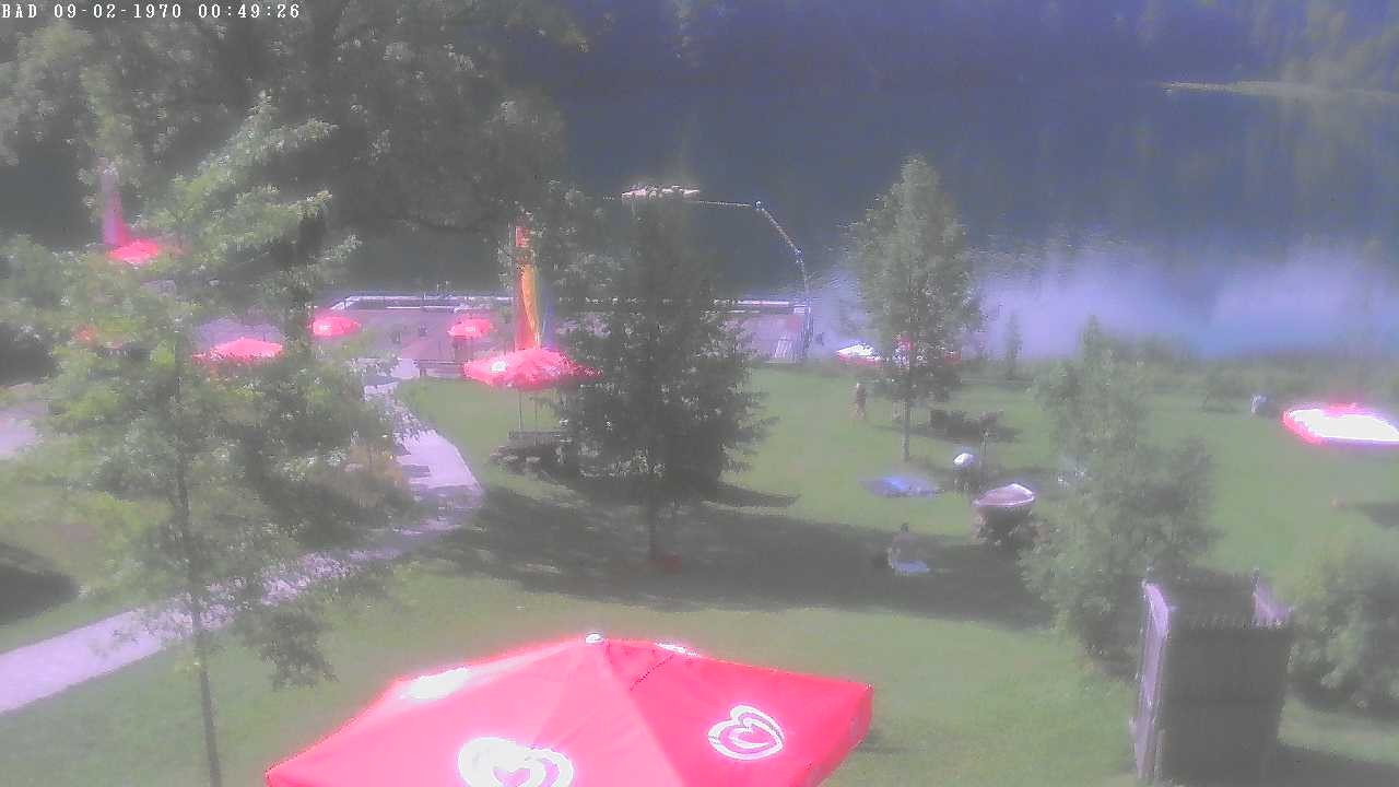 Archiv Foto Webcam Oberstdorf: Freibergsee Liegewiese