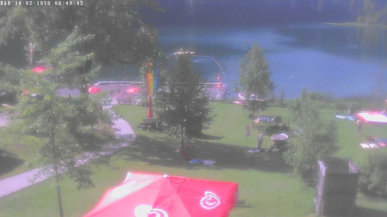 Archiv Foto Webcam Oberstdorf: Freibergsee Liegewiese