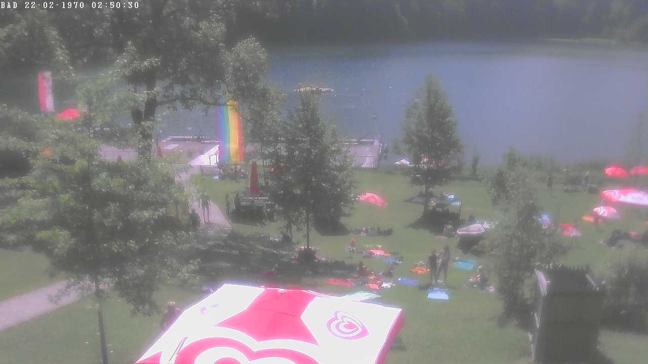 Archiv Foto Webcam Oberstdorf: Freibergsee Liegewiese