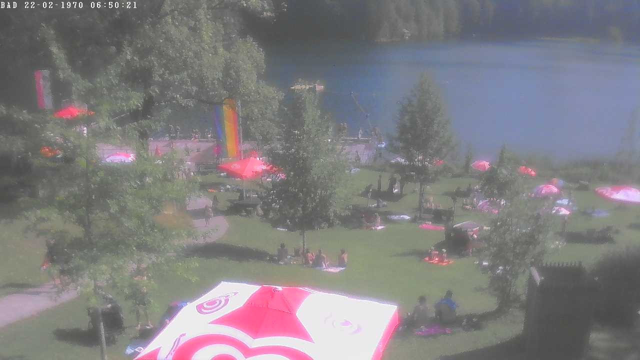 Archiv Foto Webcam Oberstdorf: Freibergsee Liegewiese