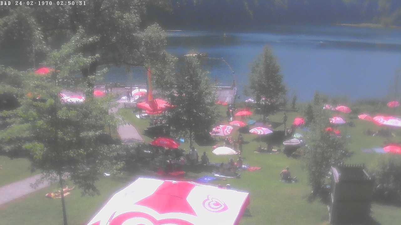 Archiv Foto Webcam Oberstdorf: Freibergsee Liegewiese