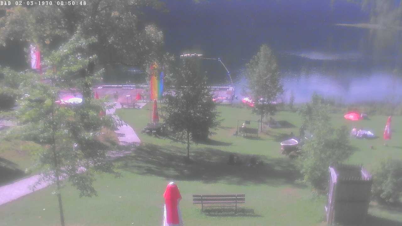 Archiv Foto Webcam Oberstdorf: Freibergsee Liegewiese