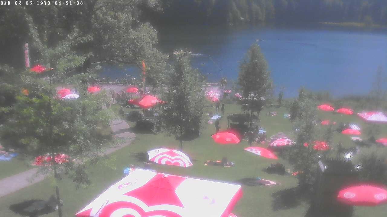 Archiv Foto Webcam Oberstdorf: Freibergsee Liegewiese