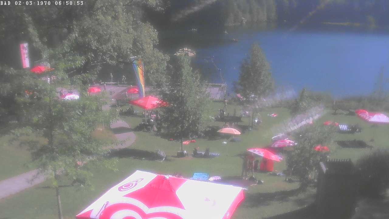 Archiv Foto Webcam Oberstdorf: Freibergsee Liegewiese