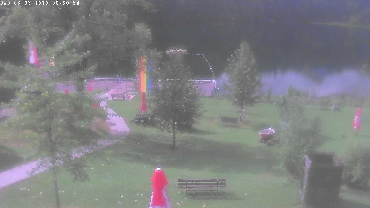 Archived image Webcam Oberstdorf: Freibergsee Sunbathing Area