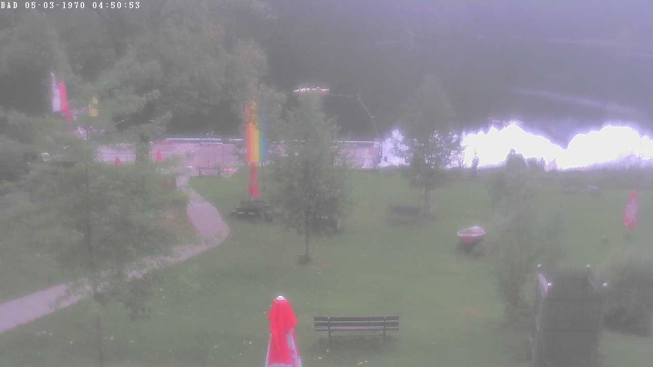 Archived image Webcam Oberstdorf: Freibergsee Sunbathing Area