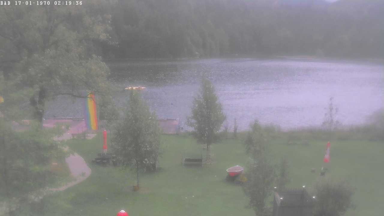 Archived image Webcam Oberstdorf: Freibergsee Sunbathing Area