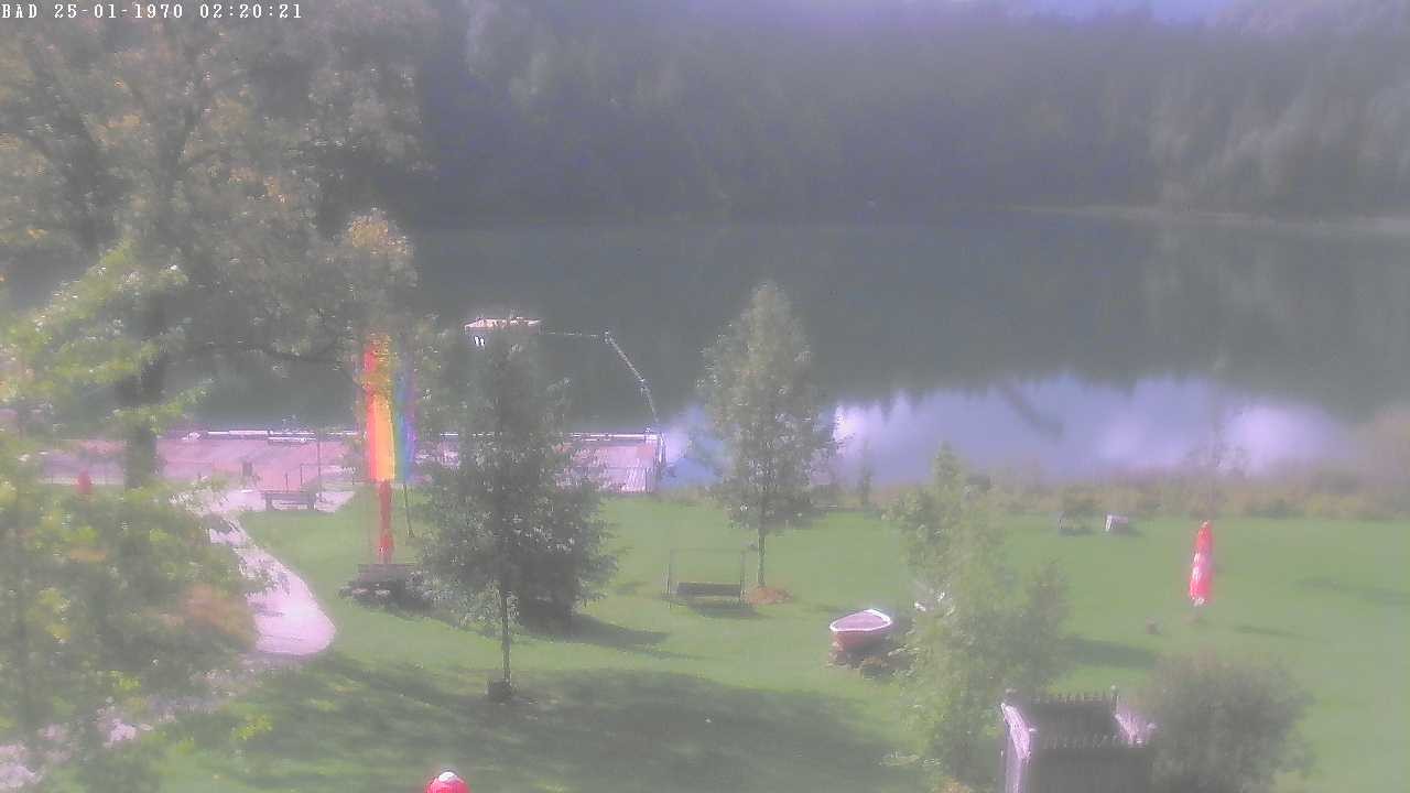 Archived image Webcam Oberstdorf: Freibergsee Sunbathing Area