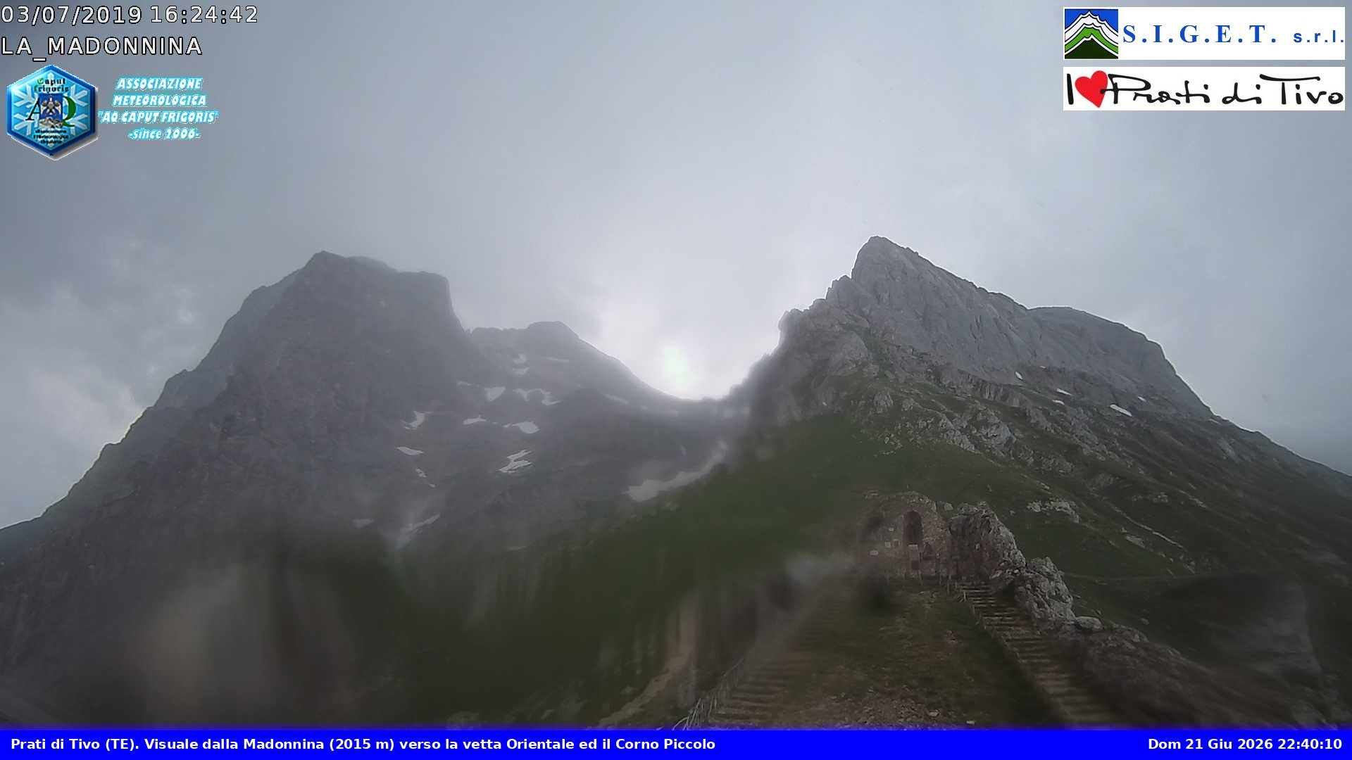 Archiv Foto Webcam Prati di Tivo (Italien) - La Madonnina